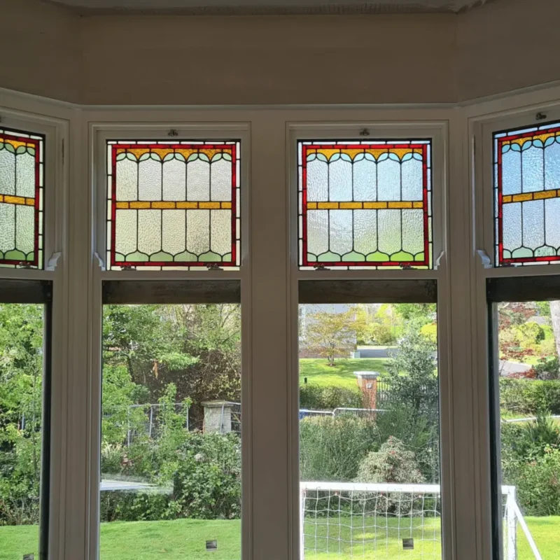 Decorative glass in the home windows